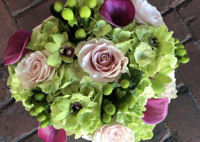 "Pink and Green" bouquet